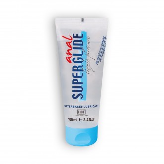 LUBRIFICANTE À BASE DE ÁGUA HOT™ ANAL SUPERGLIDE 100ML