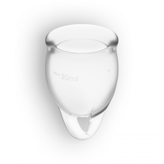 COPO MENSTRUAL FEEL CONFIDENT SATISFYER TRANSPARENTE