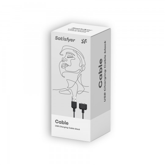 CARGADOR USB MAGNÉTICO SATISFYER NEGRO