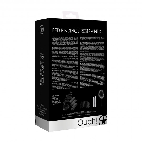 KIT DI RITENUTA ATTACCHI LETTO KIT DI RITENUTA AHI! NERO