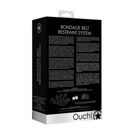 KIT DI RITENUTA SISTEMA DI RITENUTA DELLA CINGHIA AHI! NERO