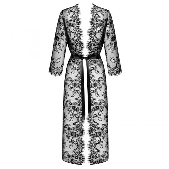 OBSESSIVE LASHY PEIGNOIR BLACK