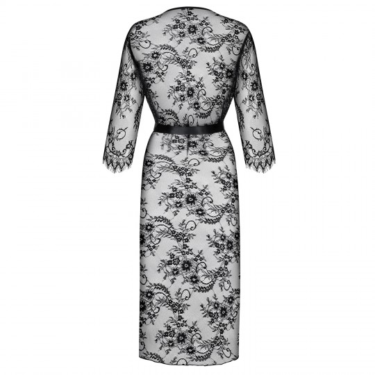 OBSESSIVE LASHY PEIGNOIR BLACK