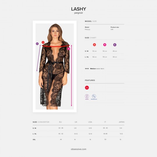 ROBE LASHY OBSESSIVE PRETO