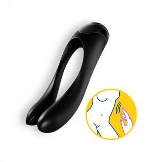 DILDO CANDY CANE SATISFYER NERO