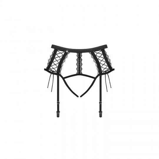 LIGUERO Y TANGA BRAVELLE OBSSESSIVE NEGRO