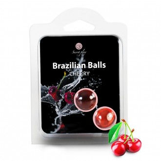 Kissable lubrificante palle brasiliano palle sapore di ciliegia 2 x 4GR