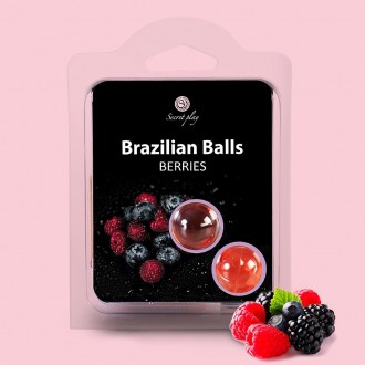 Kissable lubrificante palle BRASILIANO palle foresta frutta sapore 2 x 4GR
