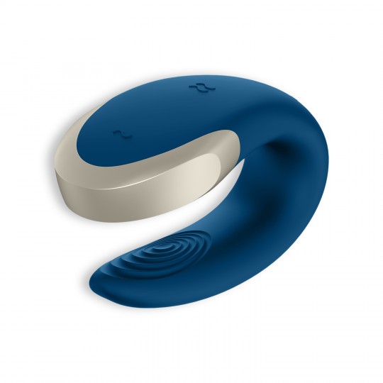 VIBRADOR DOUBLE LOVE SATISFYER AZUL