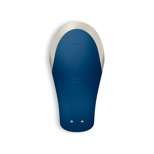 VIBRADOR DOUBLE LOVE SATISFYER AZUL