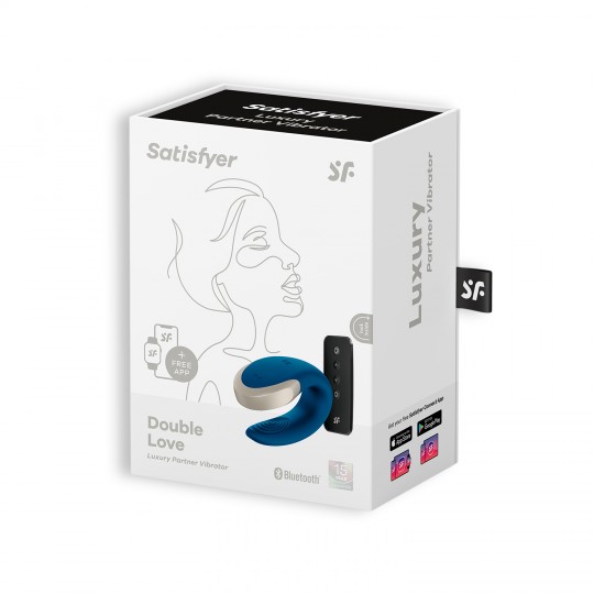 VIBRADOR DOUBLE LOVE SATISFYER AZUL