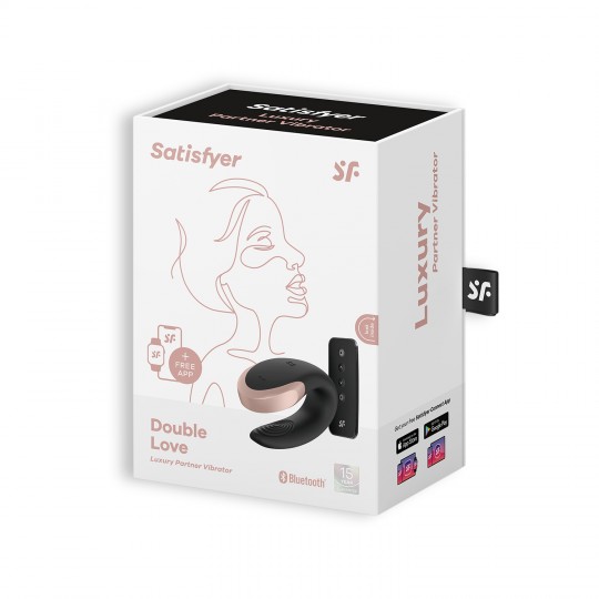 VIBRADOR DOUBLE LOVE SATISFYER NEGRO