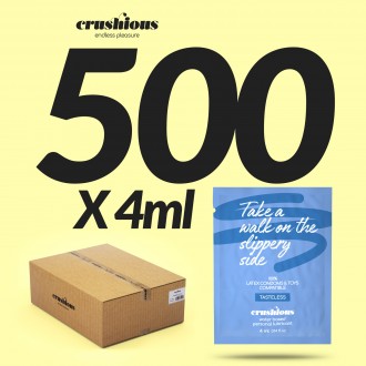 PACK DE 500 SAQUETAS DE LUBRIFICANTE À BASE DE ÁGUA 4 ML CRUSHIOUS