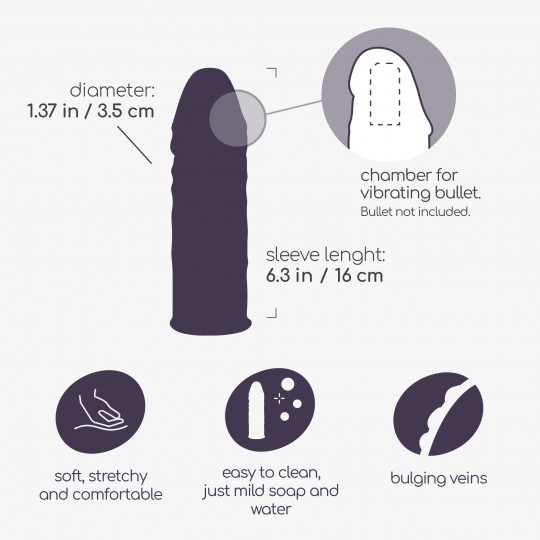 MANICOTTO DEL PENE CON ESTENSIONE CAZZO NORRIS CRUSHIOUS