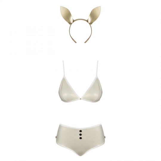 COSTUME CONIGLIO NEO GOLDES OVERSIZE REGINA OBSESSIVE GIALLO