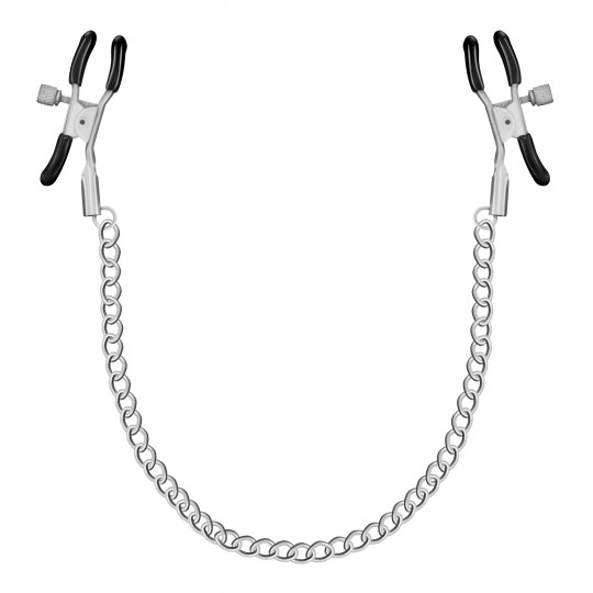 PACK DE 48 PINZAS PARA PEZONES SILVER NIPPLE CHAIN CLAMPS CRUSHIOUS