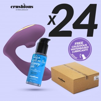 PACK DE 24 ESTIMULADOR RECARGABLE MOANSTAR CON REGALO DE LUBRICANTE A BASE DE AGUA CRUSHIOUS