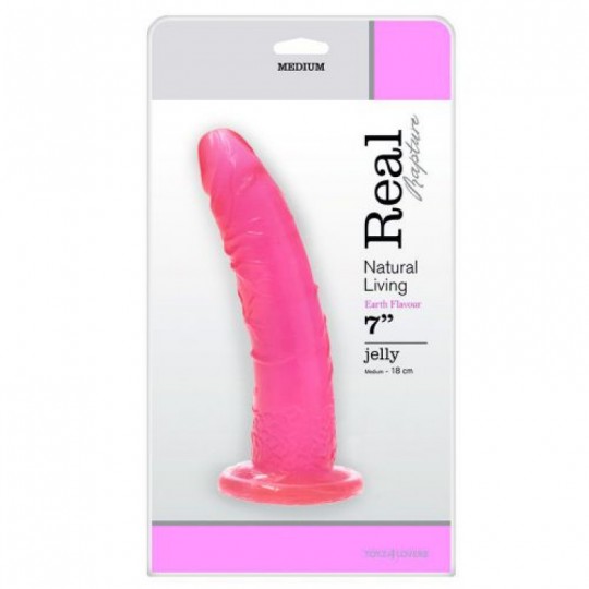 VERO RAPIMENTO TERRA SAPORE DILDO 7 &quot; ROSA