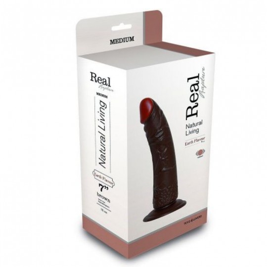 VIBRADOR REALÍSTICO REAL RAPTURE EARTH FLAVOUR 7'' NEGRO
