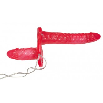 BAD KITTY VIBRATING DOUBLE STRAP-ON