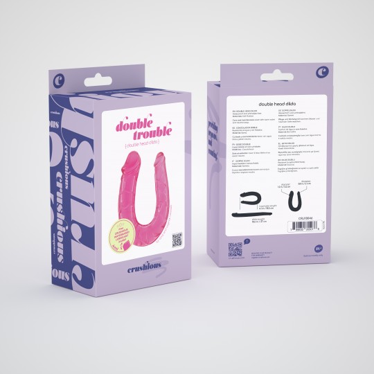 CONSOLADOR DOBLE DOUBLE TROUBLE CRUSHIOUS ROSA