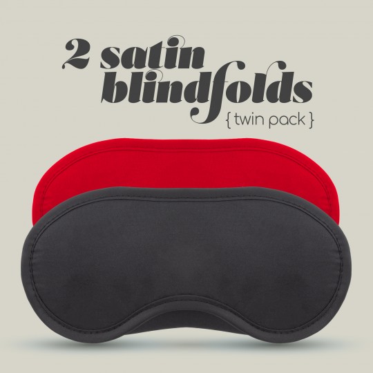 PACK DE 30 2 ANTIFACES DE SATÉN CRUSHIOUS NEGRO &amp; ROJO