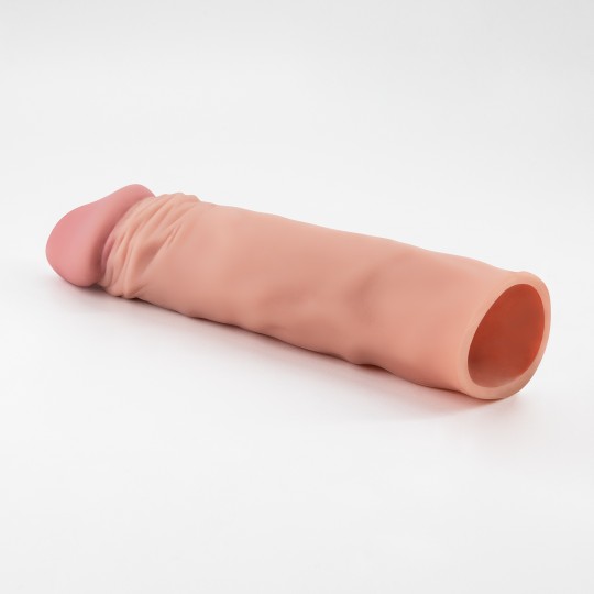 FUNDA DE PENE REALISTA CON EXTENSIÓN DE 2&quot; THE MACHO CRUSHIOUS