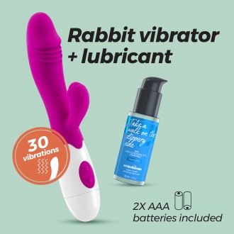CRUSHIOUS CIBELE RABBIT VIBRATOR WITH WATERBASED LUBRICANT INCLUDED