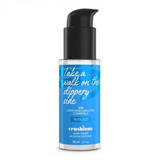 VIBRATORE CON STIMOLATORE CLITORIDEO LOLLIPOP E LUBRIFICANTE A BASE D'ACQUA INCLUSO CRUSHIOUS