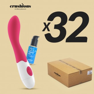 PACK OF 32 CRUSHIOUS TWIGLIE VIBRATOR WITH WATERBASED LUBRICANT INCLUDED