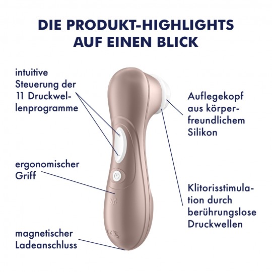 ESTIMULADOR DEL CLÍTORIS RECARGABLE SATISFYER PRO 2 GENERATION 2