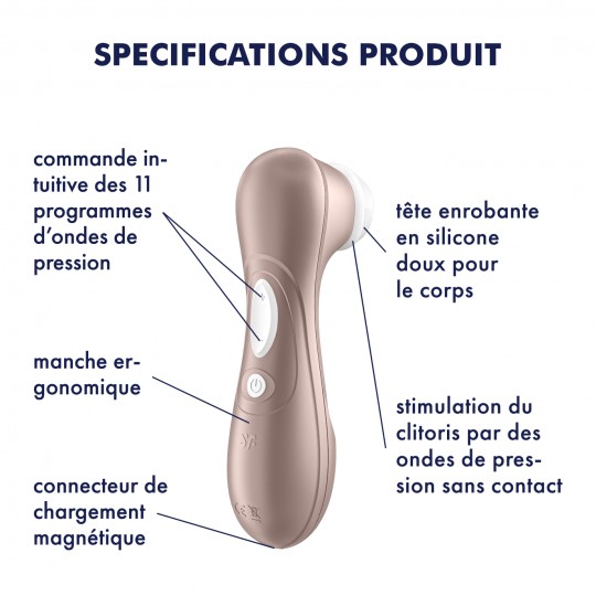 ESTIMULADOR DEL CLÍTORIS RECARGABLE SATISFYER PRO 2 GENERATION 2