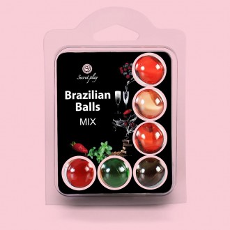 Kissable lubrificante palle brasiliano multi-sapore palle 6 x 4GR