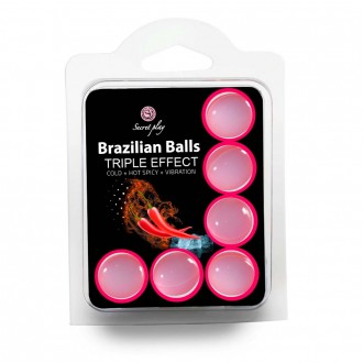 Grasso palle brasiliano palle triple effetto 6 x 4GR