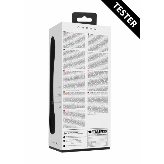 TESTER VIVE OMBRA VIBRATOR BLACK