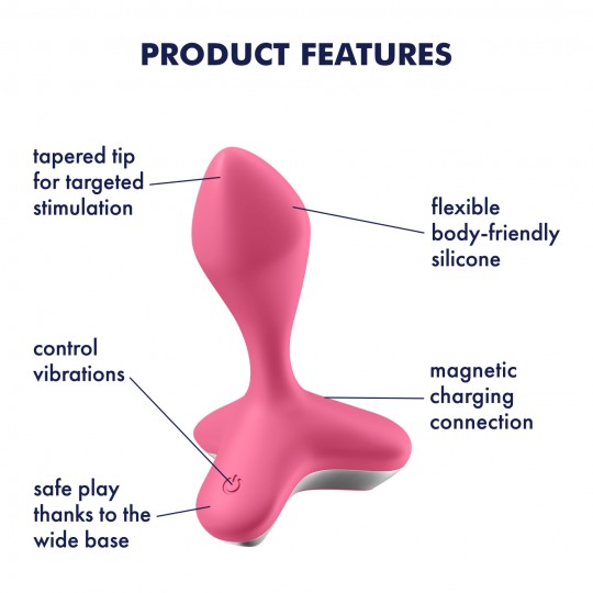 DILDO ANALE GAME CHANGER SATISFYER ROSA