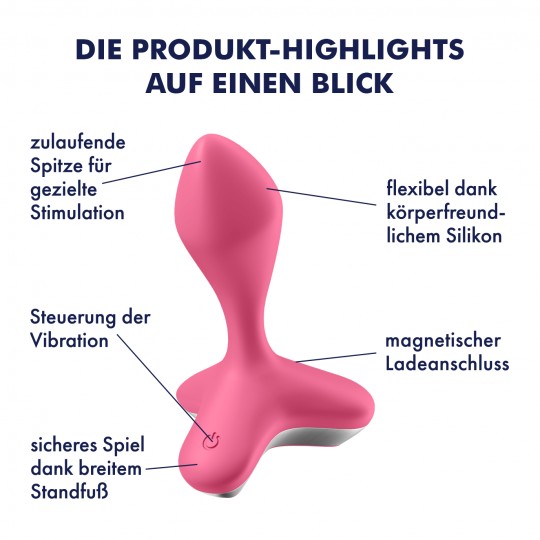 DILDO ANALE GAME CHANGER SATISFYER ROSA