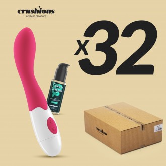 PACK OF 32 CRUSHIOUS TWIGLIE VIBRATOR WITH WATERBASED LUBRICANT INCLUDED