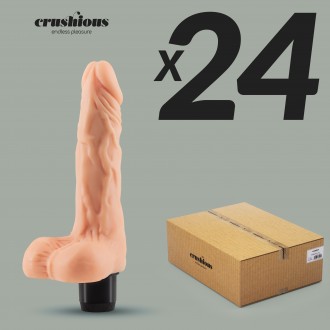 CONFEZIONE DA 24 VIBRATORE REALISTICO TORMENTOR CRUSHIOUS