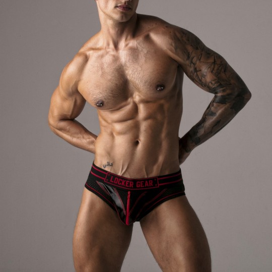 SLIP MASSIVE RUDE LOCKER GEAR ROSSO