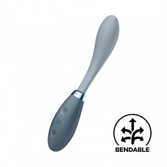 VIBRADOR G-SPOT FLEX 3 SATISFYER CINZA