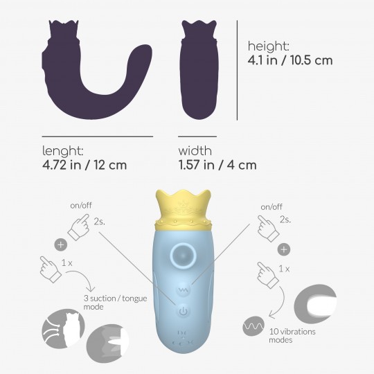 STIMOLATORE TRIPLO HIRI CRUSHIOUS BLU