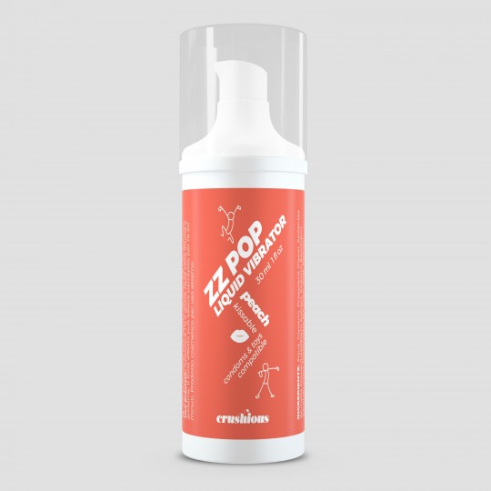 ЖИДКИЙ ВИБРАТОР CRUSHIOUS ZZ POP ПЕРСИКОВЫЙ АРОМАТ 30 МЛ