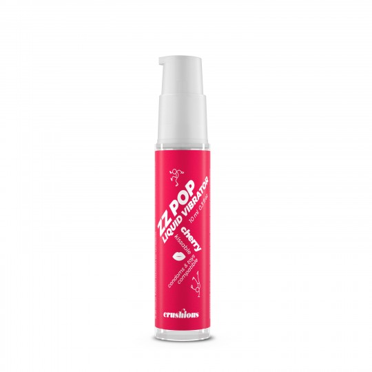 VIBRADOR LIQUIDO ZZ POP AROMA CEREZA 10ML CRUSHIOUS