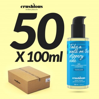 PACK OF 50 WATERBASED CRUSHIOUS LUBRICANTS 100 ML