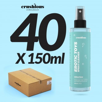 PACK DE 40 SPRAY DE LIMPEZA PARA BRINQUEDOS CRUSHIOUS 150 ML