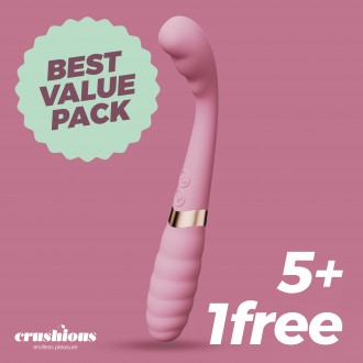 5 + 1 GRÁTIS PIXIE VIBRADOR DUPLO CRUSHIOUS