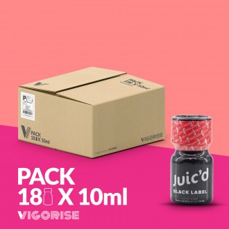 PACK WITH 18 JUIC'D BLACK LABEL POPPER 10ML