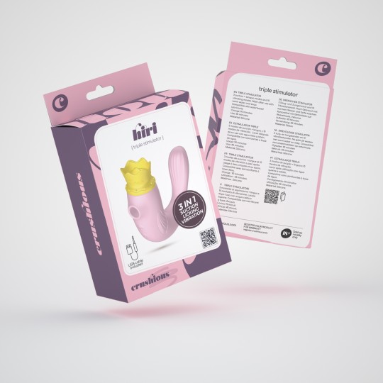 ESTIMULADOR TRIPLE HIRI CRUSHIOUS ROSA