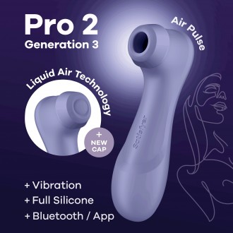 SATISFYER PRO 2 GEN 3 С ПРИЛОЖЕНИЕМ CONNECT СИРЕНЕВЫЙ